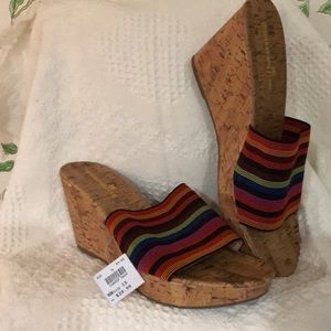 Size 13 rainbow color wedge